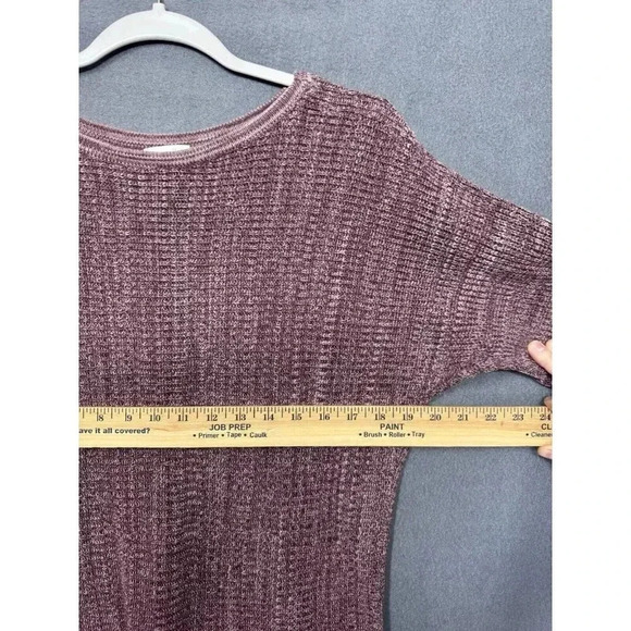 Pure Jill by J. Jill Sweater Women's Medium Purple Marled Knit Pullover Textured - Picture 9 of 10